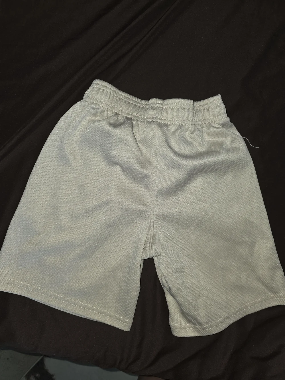 NBA Light Gray Mesh Kids Shorts with Logo